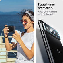 Заредете изображение във визуализатора на галерията – Spigen OPTIK.TR CAMERA PROTECTOR 2-PACK GOOGLE PIXEL 7 PRO BLACK
