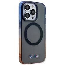 Заредете изображение във визуализатора на галерията – Case BMW BMHMP14LHTGE iPhone 14 Pro 6.1" grey/grey hardcase Gradient Bumper MagSafe
