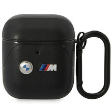 Заредете изображение във визуализатора на галерията – BMW BMA222PVTK AirPods 1/2 cover black/black Leather Curved Line
