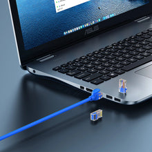 Заредете изображение във визуализатора на галерията – Baseus High Speed ​​Cat 6 RJ-45 1000Mb/s Ethernet cable 2m round - blue
