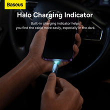 Заредете изображение във визуализатора на галерията – BASEUS cable USB A to Apple Lightning 8-pin 2,4A Glimmer Series CADH000303 2m blue
