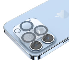 Заредете изображение във визуализатора на галерията – Hoco camera lens tempered glass for iphone 13 / 13 mini black (g13) 25pcs/set - TopMag
