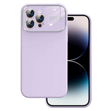 Заредете изображение във визуализатора на галерията – Soft Silicone Lens Case for Iphone 14 Pro Max light purple
