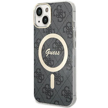 Заредете изображение във визуализатора на галерията – Guess 4G MagSafe case for iPhone 15 Plus / 14 Plus - black
