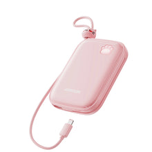 Заредете изображение във визуализатора на галерията – Powerbank Joyroom JR-L008 Plus Cutie Series 22.5W 20000mAh with stand + USB-A - USB-C cable - pink
