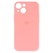 Заредете изображение във визуализатора на галерията – Vennus Silicone Heart Case for Iphone 14 design 1 pink
