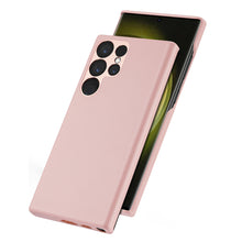 Заредете изображение във визуализатора на галерията – Dux Ducis Grit case for Samsung Galaxy S23 Ultra elegant cover made of artificial leather MagSafe pink
