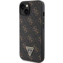 Заредете изображение във визуализатора на галерията – Original Case GUESS hardcase 4G Triangle Metal Logo GUHCP15MPG4GPK for Iphone 14 Plus/ 15 Plus black

