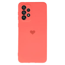 Заредете изображение във визуализатора на галерията – Vennus Silicone Heart Case for Samsung Galaxy A13 4G design 1 coral
