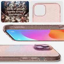 Заредете изображение във визуализатора на галерията – Spigen Liquid Crystal Glitter case for iPhone 15 - pink
