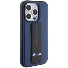 Заредете изображение във визуализатора на галерията – BMW M Grip Stand Bicolor case for iPhone 15 Pro - navy blue
