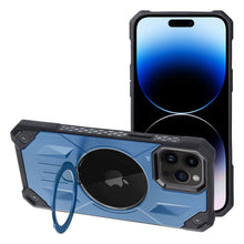 Заредете изображение във визуализатора на галерията – Armor Mag Cover case compatible with MagSafe for IPHONE 14 PRO MAX blue
