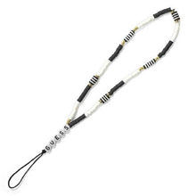 Заредете изображение във визуализатора на галерията – Guess strap gustbckh phone strap heishi beads black-white - TopMag
