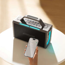Заредете изображение във визуализатора на галерията – Joyroom Pies Series JR-MW03 Wireless Karaoke Speaker with 2 Microphones and Remote Control - Black
