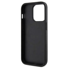 Заредете изображение във визуализатора на галерията – Guess 4G Printed Stripes MagSafe case for iPhone 15 Pro Max - black
