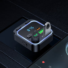 Заредете изображение във визуализатора на галерията – Borofone Transmitter FM BC53 Highway MP3, Bluetooth - 2xUSB + Type C - QC 3.0 18W PD 20W black
