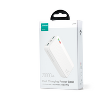 Заредете изображение във визуализатора на галерията – Joyroom powerbank 20000mAh Dazzling Series 12W white (JR-T017)

