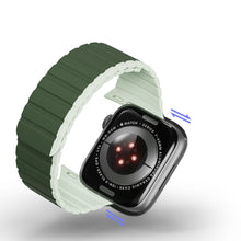 Заредете изображение във визуализатора на галерията – Magnetic Strap for Apple Watch SE, 8, 7, 6, 5, 4, 3, 2, 1 (41, 40, 38 mm) Dux Ducis Strap (LD Version) - Green
