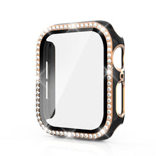 Заредете изображение във визуализатора на галерията – Case for Apple Watch 45mm Diamond black-gold
