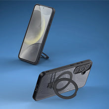 Заредете изображение във визуализатора на галерията – Dux Ducis Aimo Mag armored case with MagSafe for Samsung Galaxy S24 - black
