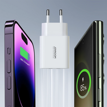 Заредете изображение във визуализатора на галерията – Joyroom JR-TCN04 2xUSB-A 10.5W 2.1A mains charger - white
