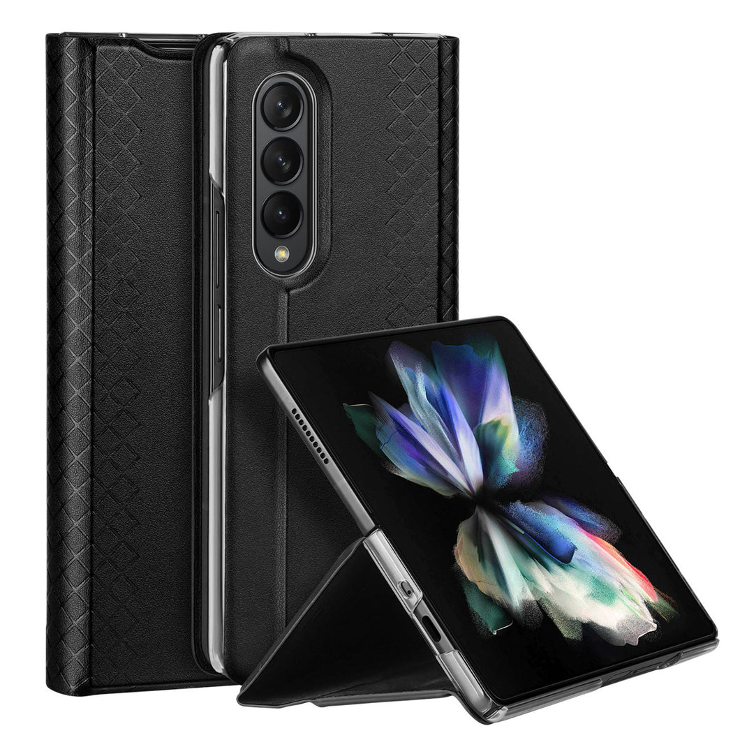 Dux Ducis Bril case for Samsung Galaxy Z Fold 3 flip cover card wallet stand black