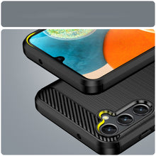 Заредете изображение във визуализатора на галерията – Carbon Case for Samsung Galaxy A14 5G flexible silicone carbon cover black
