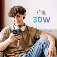 Заредете изображение във визуализатора на галерията – GaN USB C 30W PD Ugreen Nexode Mini fast charger - white

