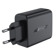 Заредете изображение във визуализатора на галерията – Acefast A61 PD 45W GaN charger 2 x USB-C + 2 x USB-A with 4 ports - black

