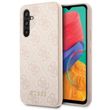 Заредете изображение във визуализатора на галерията – Guess GUHCSA54G4GFPI A54 A546 pink/pink hard case 4G Metal Gold Logo
