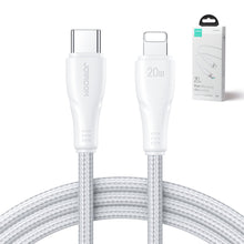 Заредете изображение във визуализатора на галерията – Joyroom USB C - Lightning 20W Surpass Series cable for fast charging and data transfer 3 m white (S-CL020A11)
