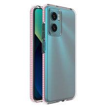 Заредете изображение във визуализатора на галерията – Spring Case Cover for Xiaomi Redmi Note 11E /Redmi 10 5G / Redmi 10 Prime+ 5G / Poco M4 5G Silicone Cover with Frame Light Pink
