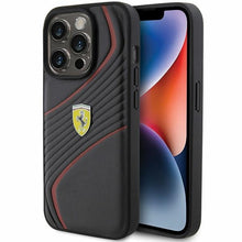 Заредете изображение във визуализатора на галерията – Original FERRARI hardcase Twist Metal Logo FEHCP15LPTWK do Iphone 15 Pro Black
