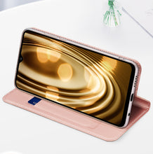 Заредете изображение във визуализатора на галерията – Dux Ducis Skin Pro case for Oppo Reno 8 Pro flip cover card wallet stand blue
