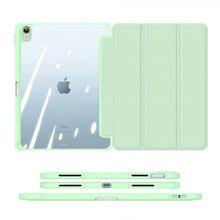 Заредете изображение във визуализатора на галерията – Dux Ducis Toby case for iPad 10.9'' 2022 (10 gen.) cover with space for Apple Pencil stylus smart cover stand green
