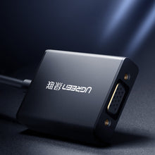 Заредете изображение във визуализатора на галерията – Ugreen cable adapter cable HDMI (male) - VGA (female) black (MM102)
