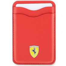 Заредете изображение във визуализатора на галерията – Ferrari Wallet Card Slot FEWCMRSIR case - red MagSafe Leather 2023 Collection

