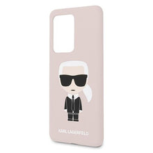 Заредете изображение във визуализатора на галерията – Karl Lagerfeld KLHCS69SLFKPI S20 Ultra G988 hardcase jasnoróżowy/pink Silicone Iconic
