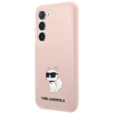 Заредете изображение във визуализатора на галерията – Karl Lagerfeld KLHCS23MSNCHBCP S23+ S916 hardcase pink/pink Silicone Choupette
