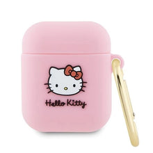 Заредете изображение във визуализатора на галерията – Hello Kitty Silicone 3D Kitty Head case for AirPods 1/2 - pink
