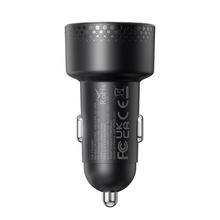 Заредете изображение във визуализатора на галерията – Car charger with voltmeter 53W (USB C, USB) Joyroom JR-CCD01 black
