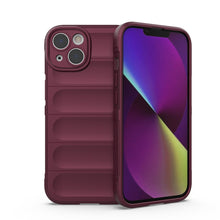 Заредете изображение във визуализатора на галерията – Magic Shield Case case for iPhone 14 elastic armored case burgundy
