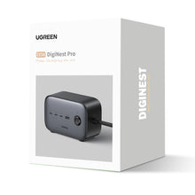 Заредете изображение във визуализатора на галерията – Ugreen wall charger GaN USB C / USB AC power strip black (CD270)
