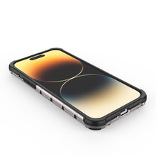 Заредете изображение във визуализатора на галерията – Honeycomb case for iPhone 14 Pro Max armored hybrid cover transparent
