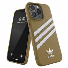 Заредете изображение във визуализатора на галерията – Adidas OR Moulded PU iPhone 13 Pro / 13 6,1" beżowo-złoty/beige-gold 47806
