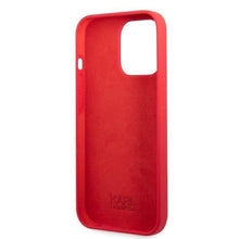 Заредете изображение във визуализатора на галерията – Karl Lagerfeld KLHCP13LSLMP1R iPhone 13 Pro / 13 6.1" hardcase red/red Silicone Plaque
