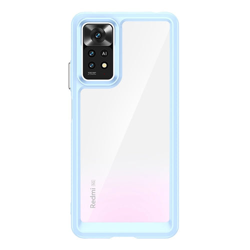 Outer Space Case for Xiaomi Poco X5 5G / Redmi Note 12 5G cover with a flexible frame blue