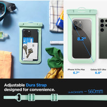 Заредете изображение във визуализатора на галерията – Spigen A601 UNIVERSAL WATERPROOF CASE MINT
