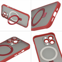 Заредете изображение във визуализатора на галерията – Tel Protect Magical Magsafe Stand Case for Iphone 13 Pro Max red
