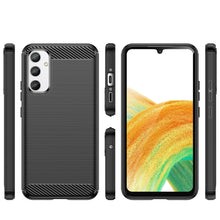 Заредете изображение във визуализатора на галерията – Carbon Case case for Realme 10 Pro flexible silicone carbon cover black
